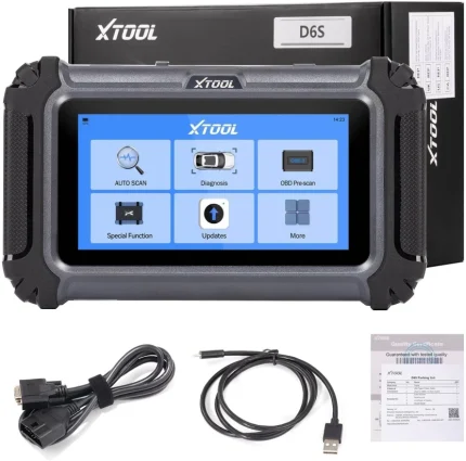 XTOOL D6S All Systems Diagnostic Tool, 30 Resets, Free Software Updates
